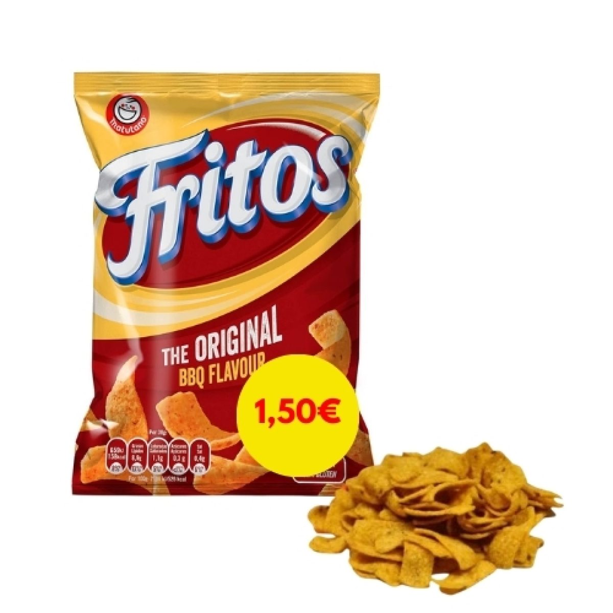 Tiras Fritas de Maíz Fritos Sabor Barbacoa Pepsico 110gr (16ud)