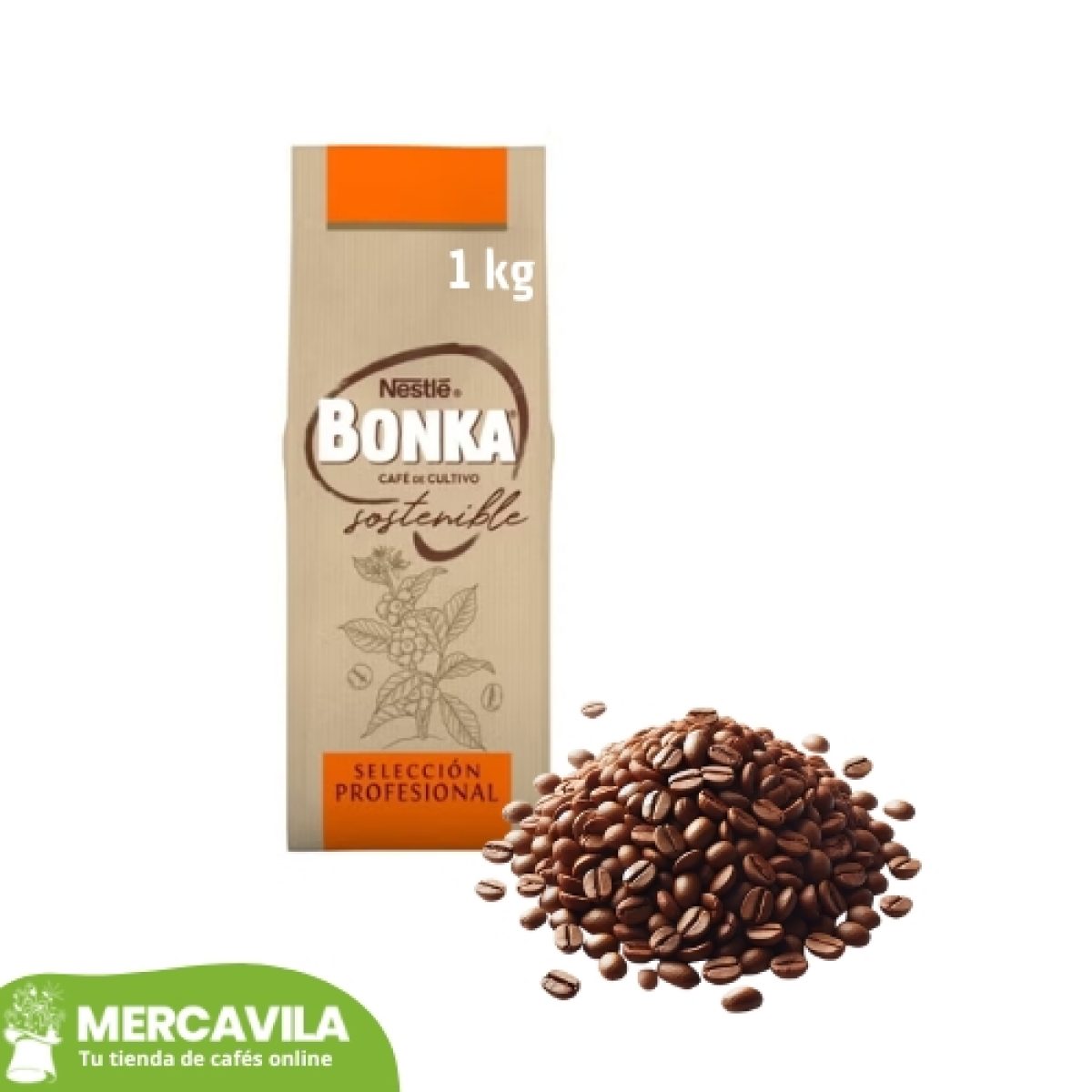 Café en Grano Natural Bonka Selección Profesional Nestle 1 kg