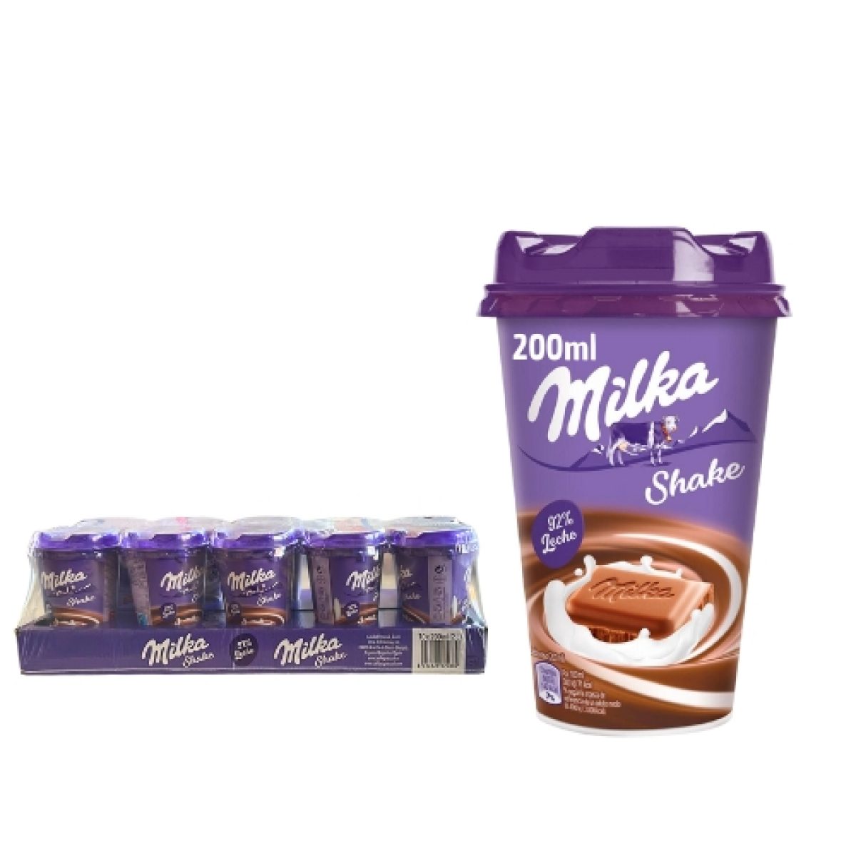 Batido de Chocolate y Leche Milka Shake x10