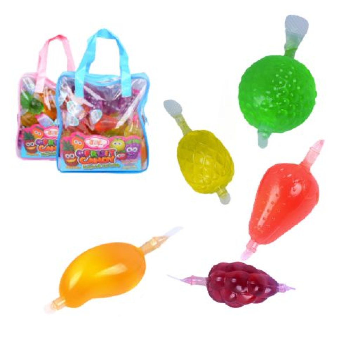 Bolsas Fruit Candy Joy con Gelatinas Líquidas de Sabor Frutas x40 