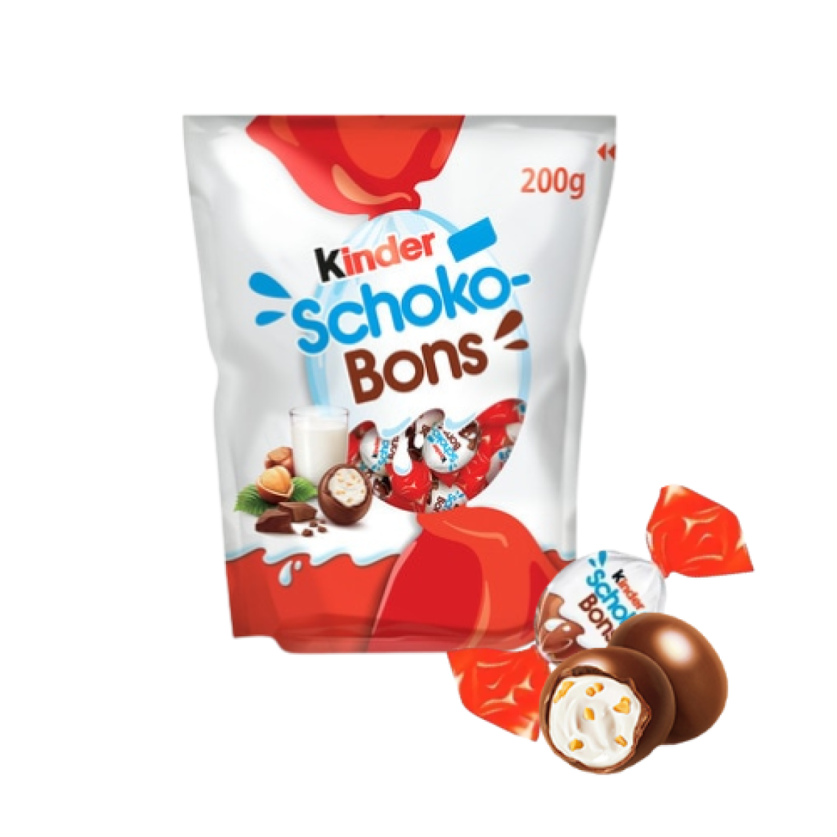 Bombones de Chocolate Kinder Schokobons Relleno de Avellanas 200gr (6ud)