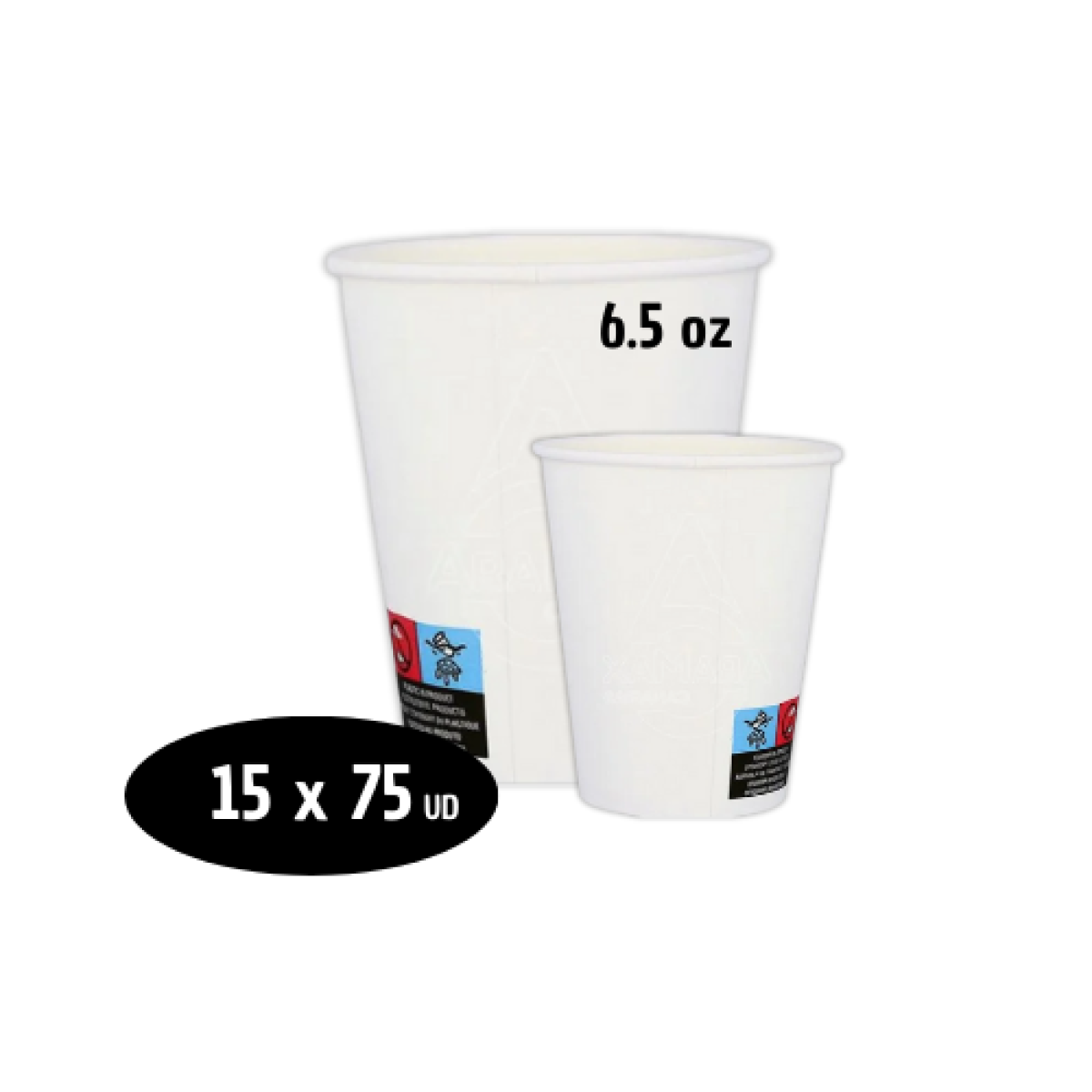 Paquetes Vasos de Papel para Máquinas Vending 6.5 oz (1125 ud)