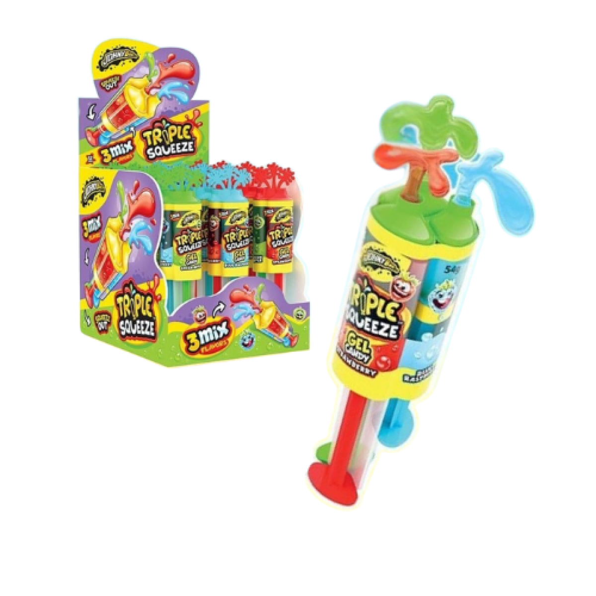 Triple Caramelo Líquido Squeeze Chuches JohnyBee (12 ud)