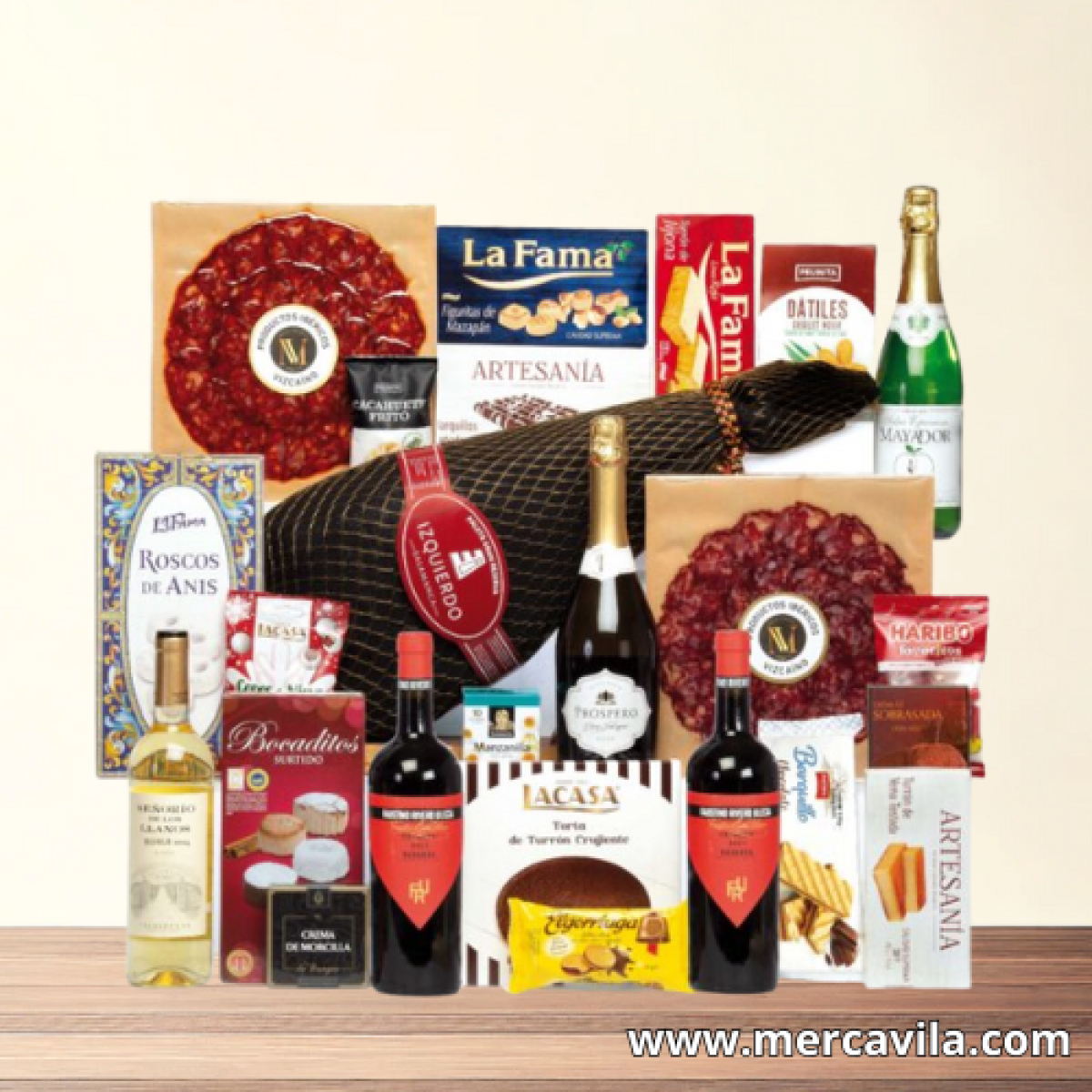 Cesta de Navidad con Paleta y Dulces Navideños Lote 110