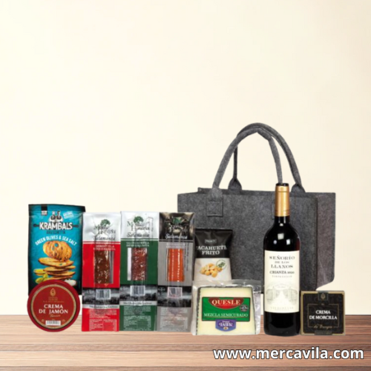 Bolsa de Navidad con Botellas y Dulces Navideños Lote 208