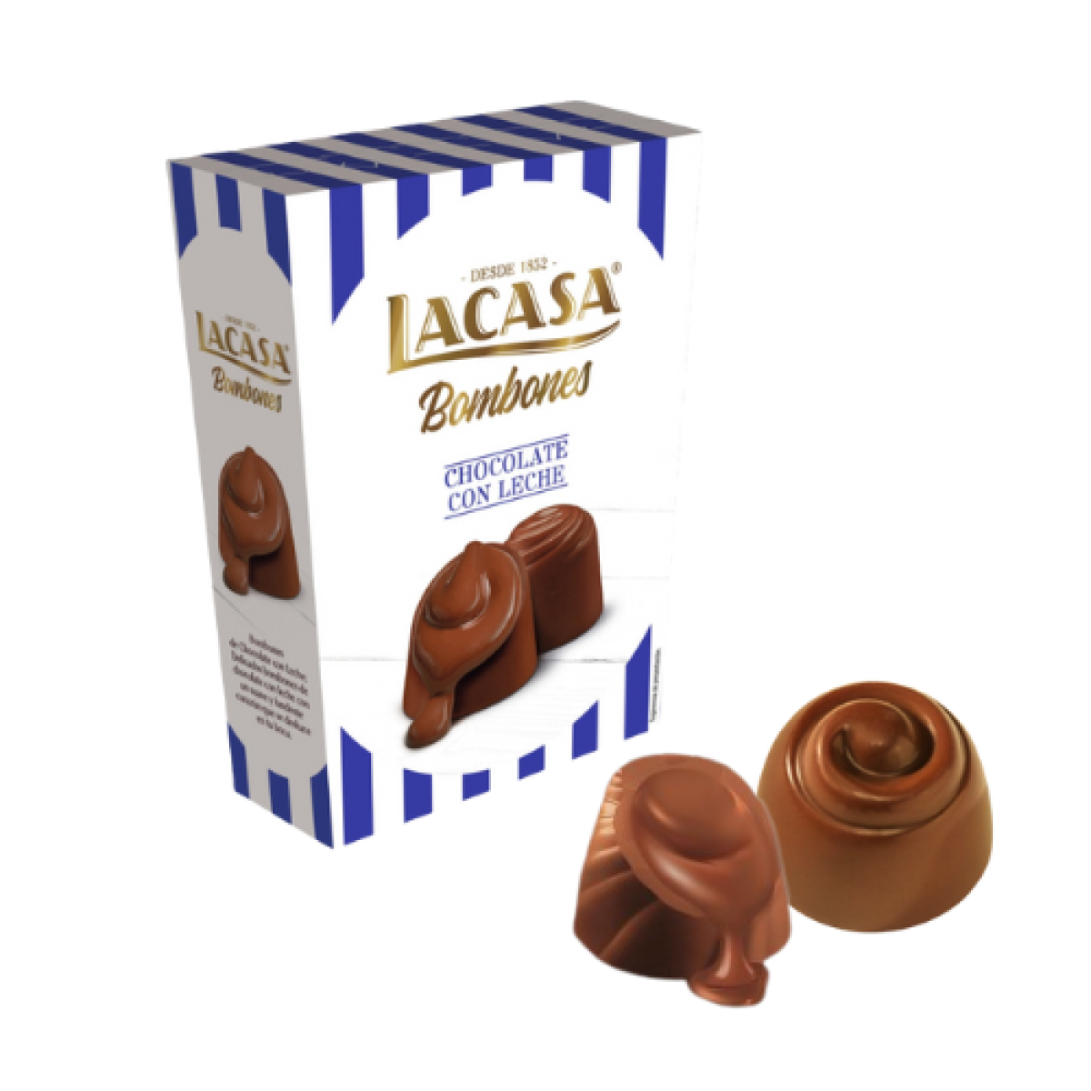 Bombones de Chocolate con Relleno Liquido La Casa 72 gr (12 cajas)