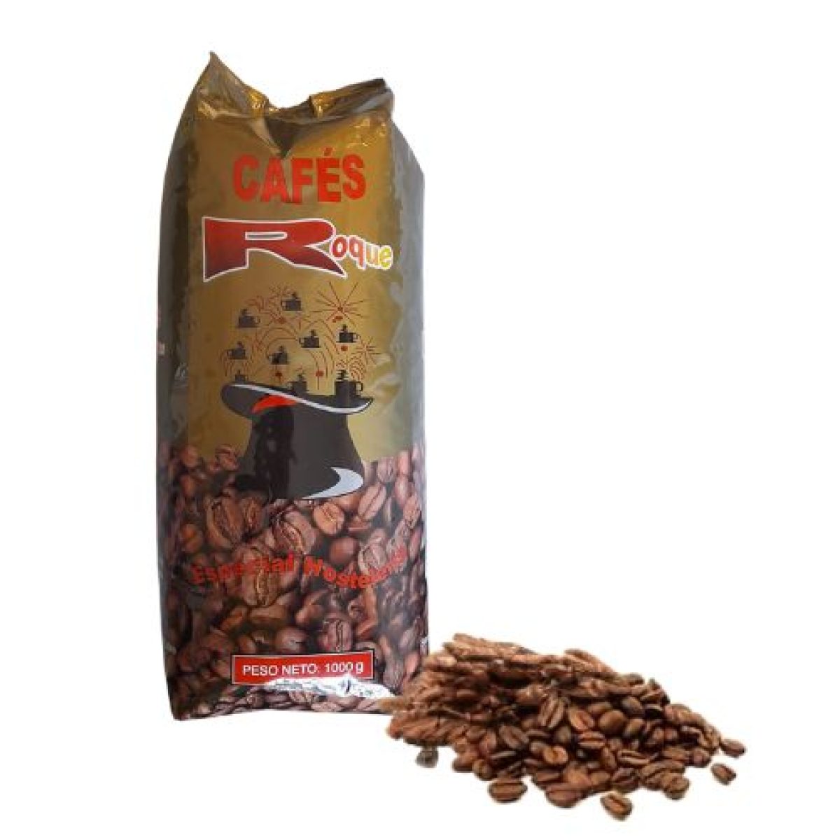 Café Mezcla en Grano Roque Hermanos Jiménez Gutiérrez 1 kg 