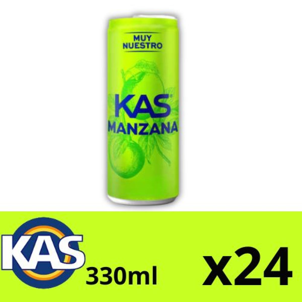 Latas de Kas Sabor Manzana Verde x24