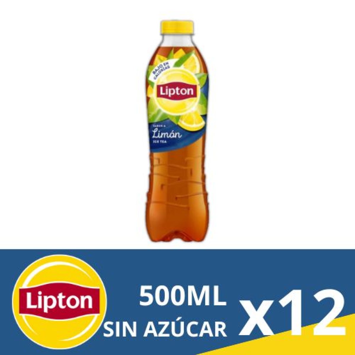 Botellas de Lipton Té Frío Zero Azúcar Sin Gas x12