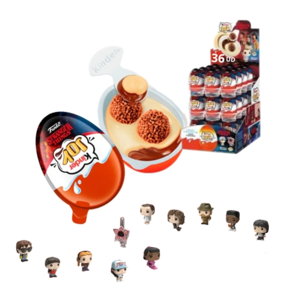 Huevos de Crema de Chocolate Kinder Joy Stranger Things 20gr (36 ud)