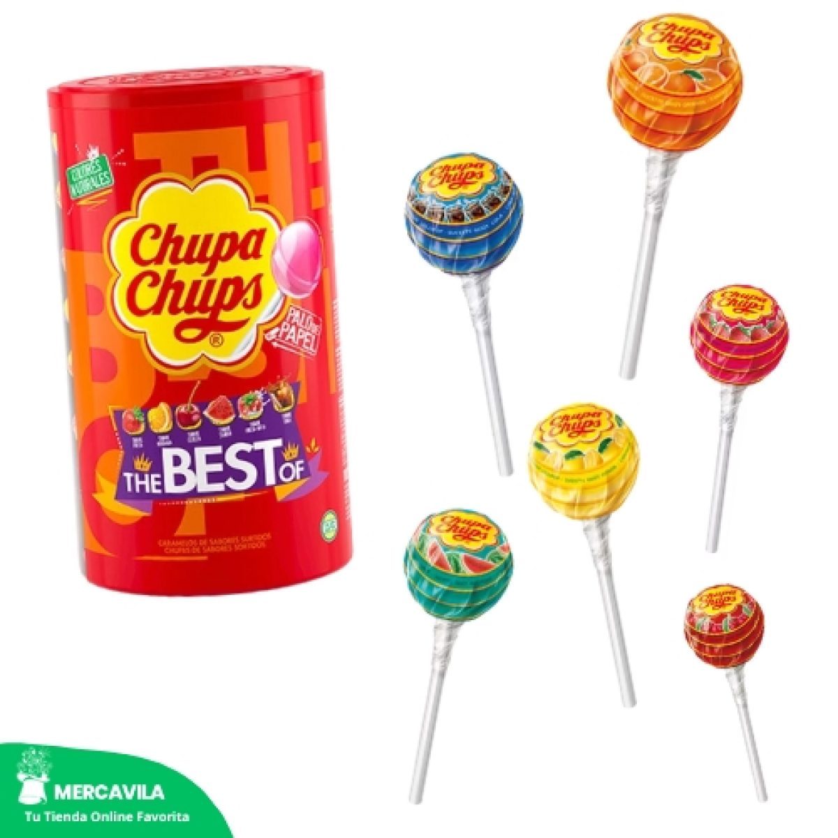 Caramelos de Sabores Duros con Palo Chupa Chups x110