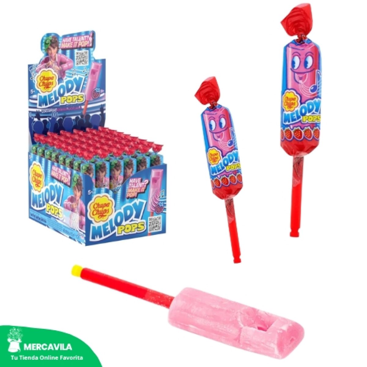 Silbato de Caramelo Melody Pops de Chupa Chups x48