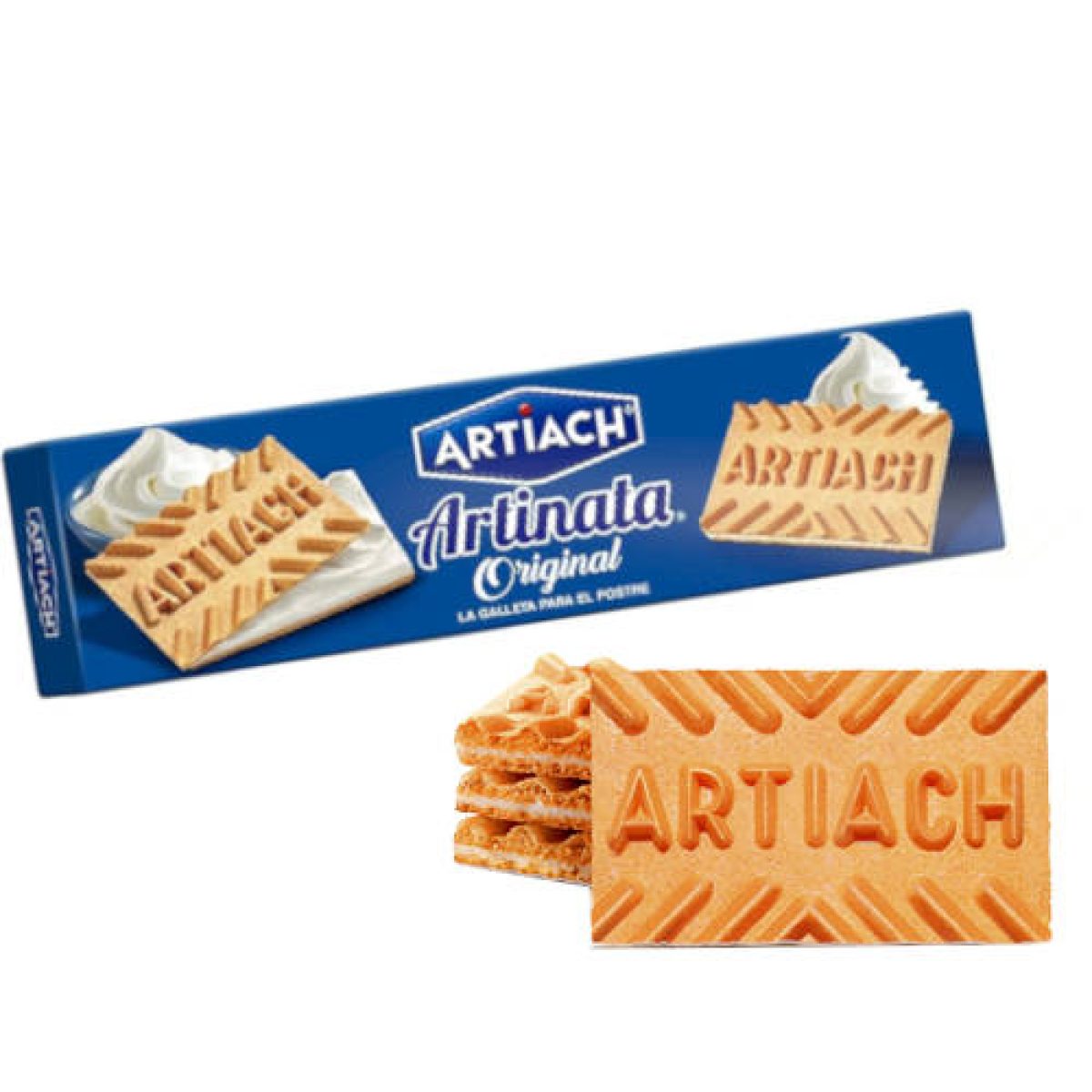 Galletas de Barquillo Artinata Rellenas de Cremosa Nata de Artiach x12