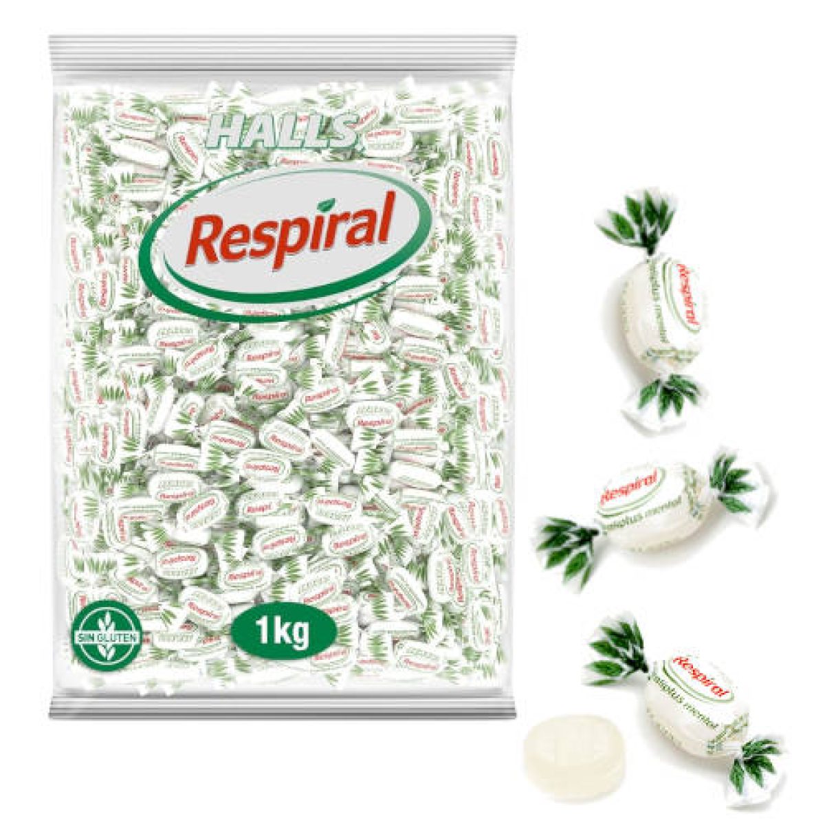 Bolsa de Caramelos Respiral Sabor Mentol 1kg