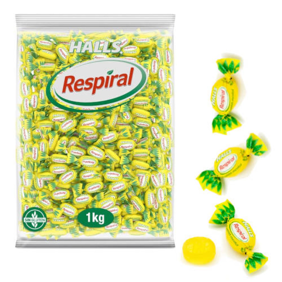 Bolsa de Caramelos Respiral Sabor Limón 1 kg