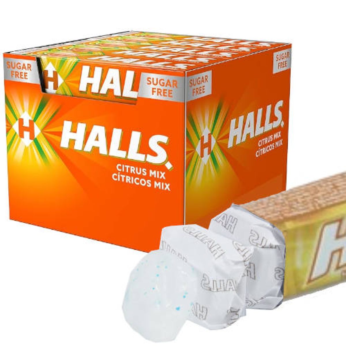 Caramelo Grageas Halls Vita Sabor Cítrico Sin Azúcar x20