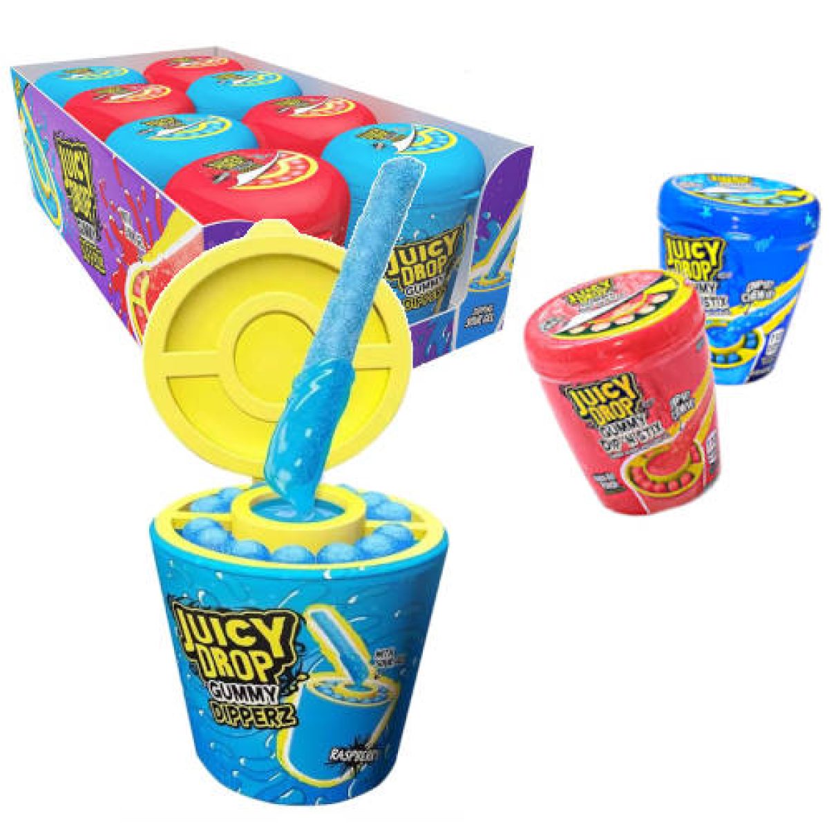 Gominolas Stick Juicy Drop Pop Dipperz Bazooka x8
