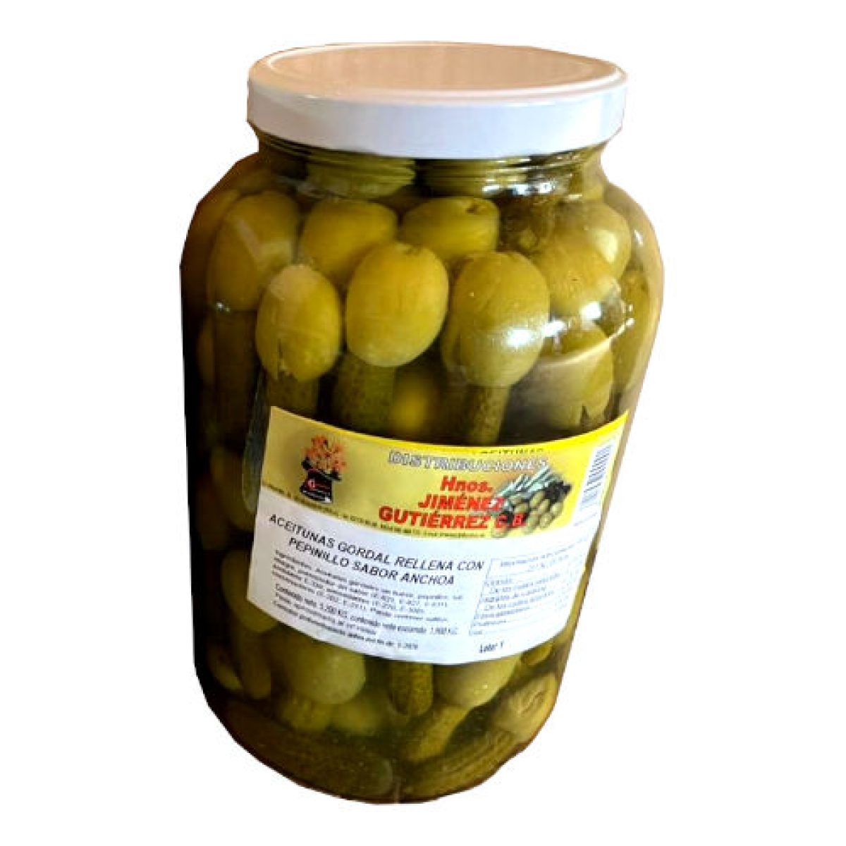 Toreras Rellenas Aceitunas Sabor Anchoa Hermanos Jiménez 2,9 kg
