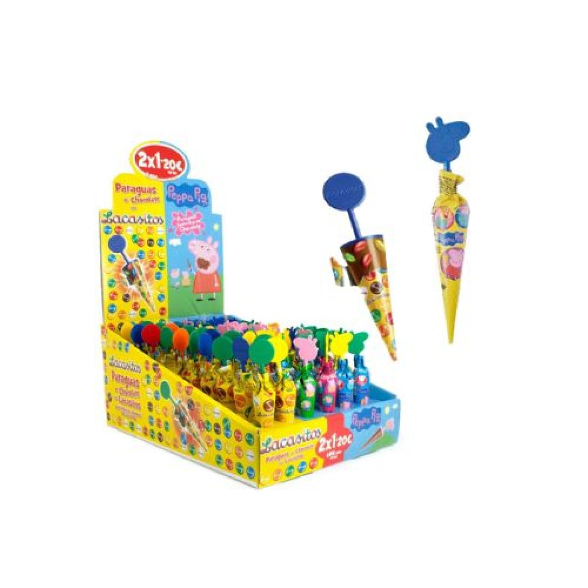 Paraguas de Lacasitos y Peppa Pig x60