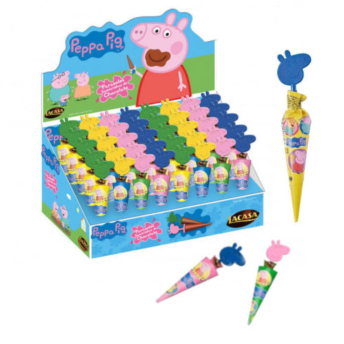 Paraguas de Chocolate Peppa Pig x40
