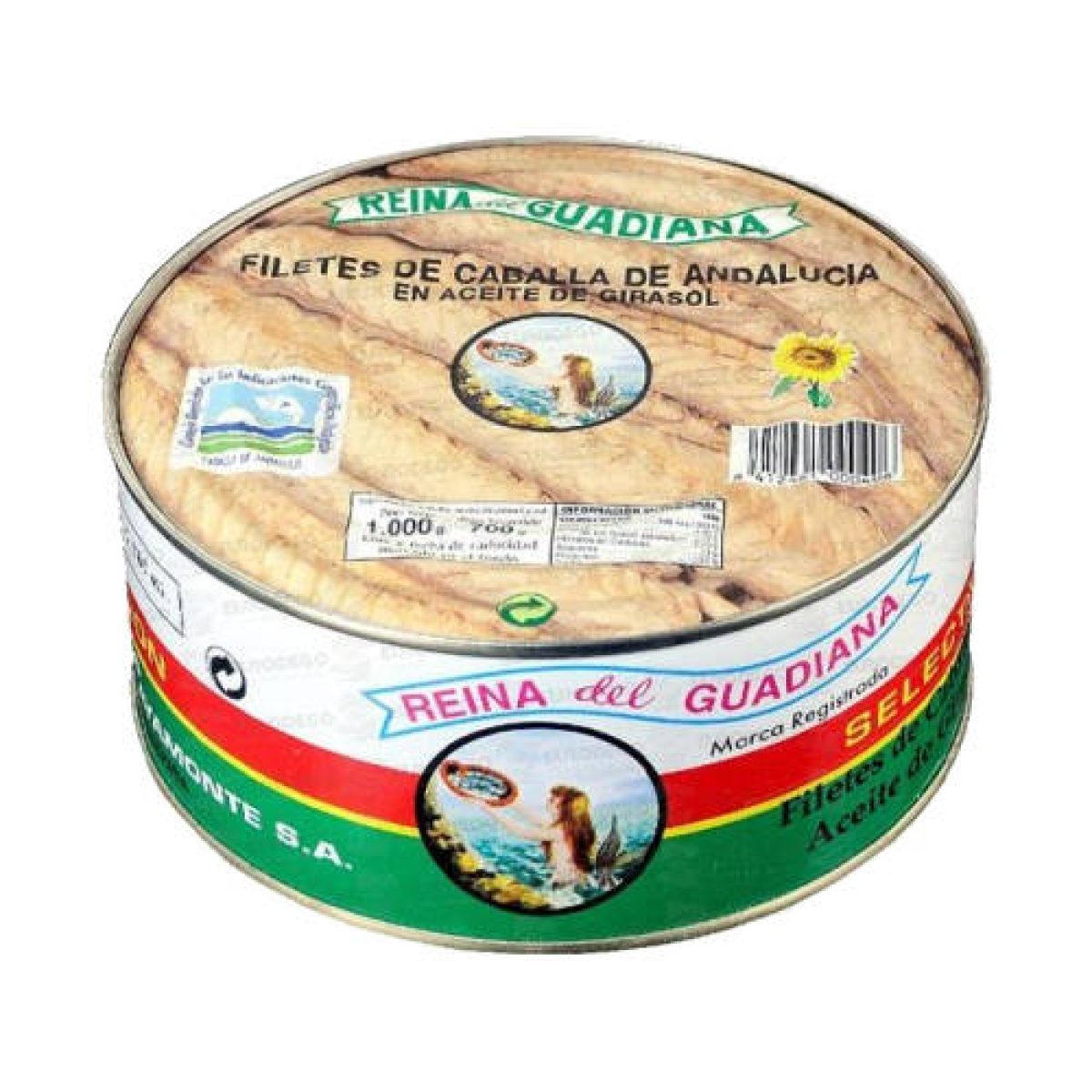 Filetes de caballa en Aceite de Girasol Reina del Guadiana 1 kg