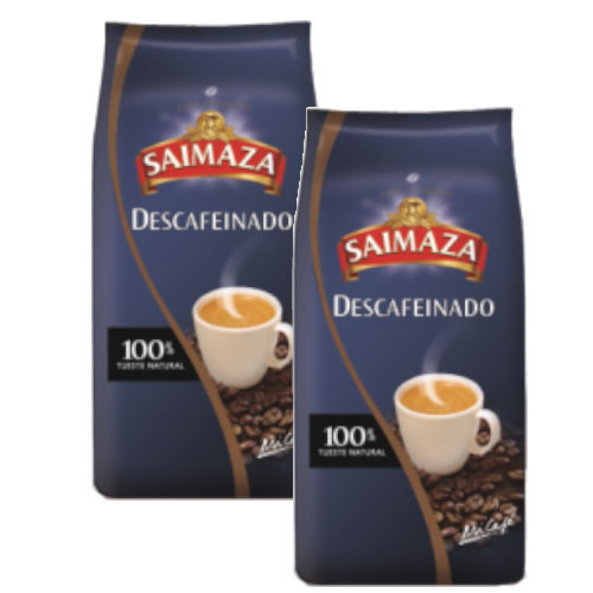 Café Descafeinado Grano Profesional Saimaza 2x500gr