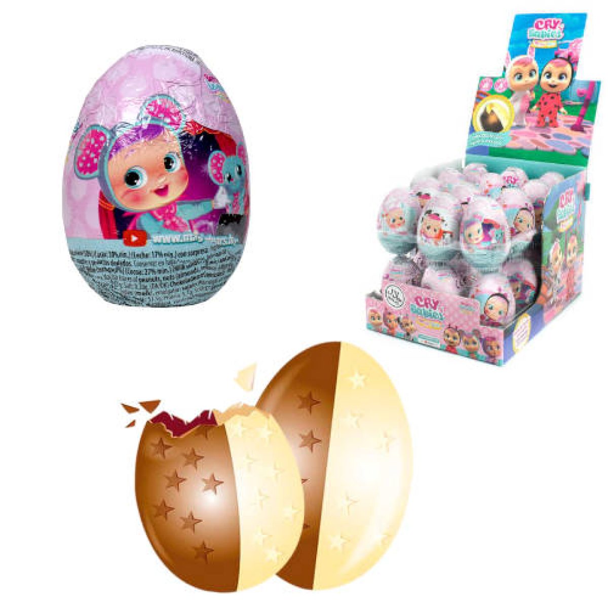 Huevos de Chocolate Cry Babies x24