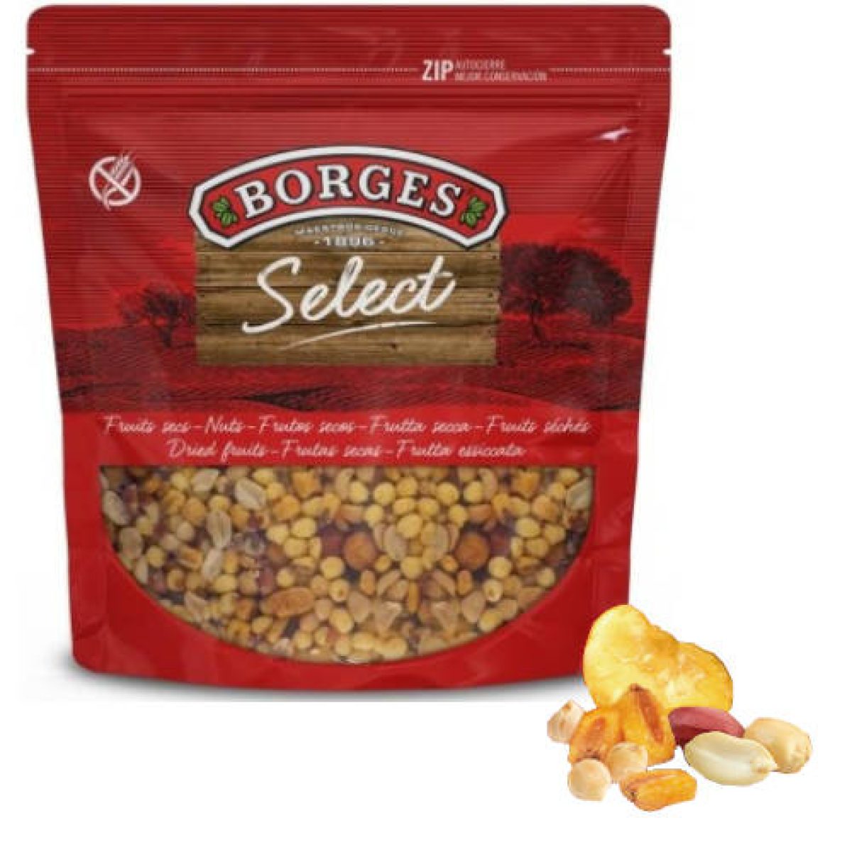 Frutos Secos Borges Mezcla Cóctel 1 kg 