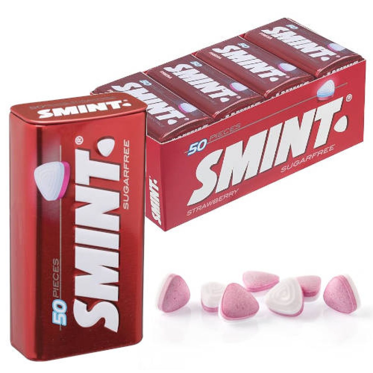 Caramelos Lata Smint Fresa Sin Azúcar x12