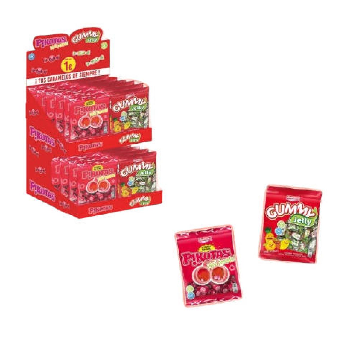 Expositor de Pikotas y Gummy Jelly x40