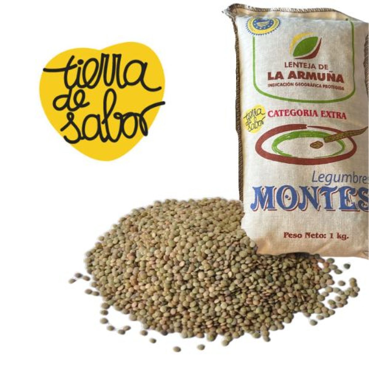 Lentejas de La Armuña Legumbres Montes 1 kg
