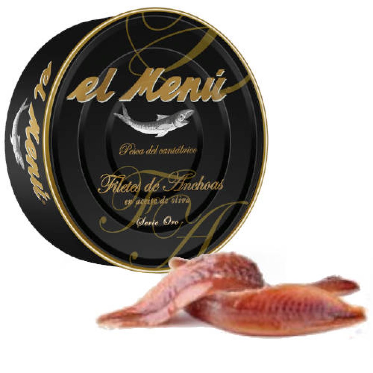 Anchoas Premium Serie Oro en Aceite de Oliva El Menú 550 gr