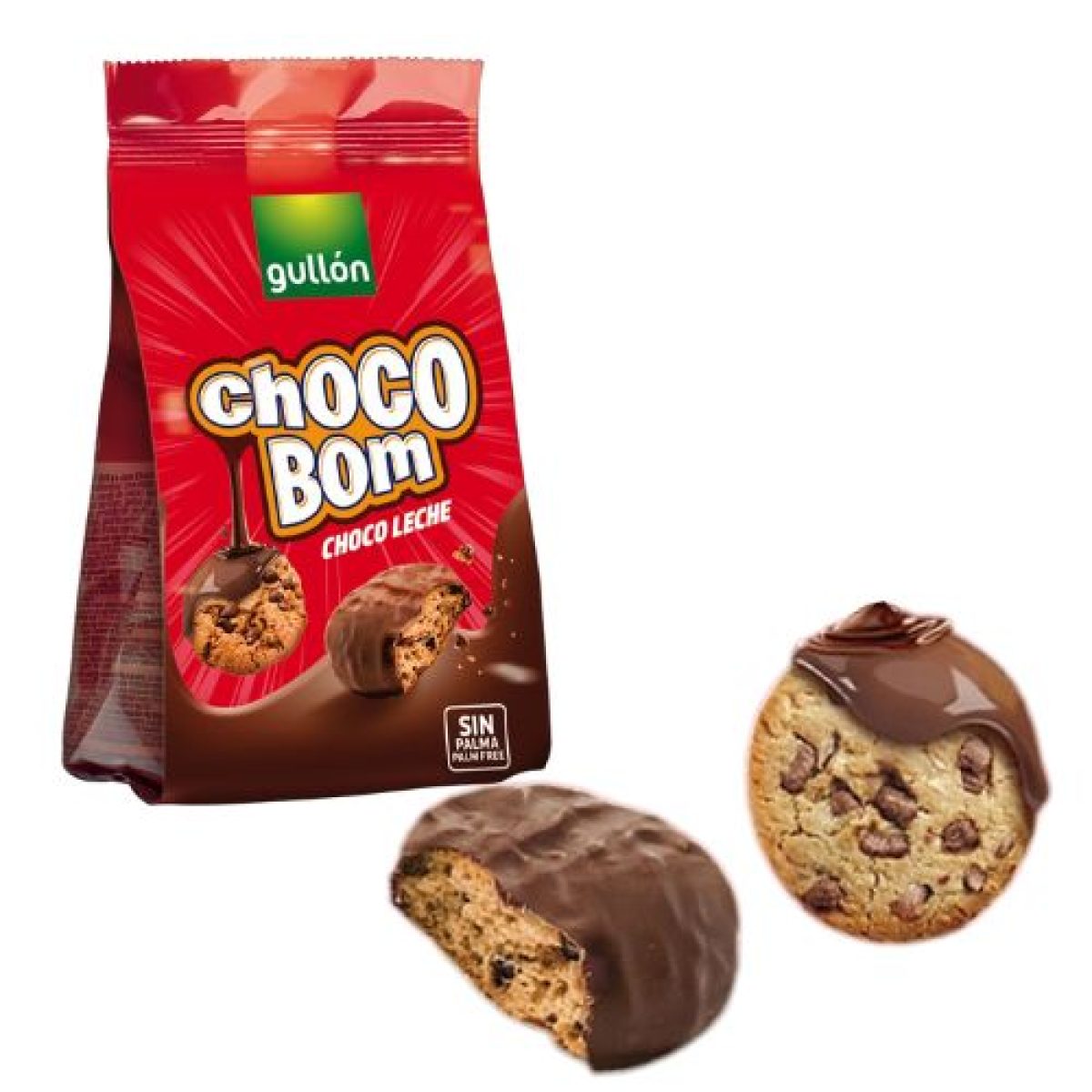 Choco Bom Galletas Recubiertas de Chocolate con Leche Gullón x12