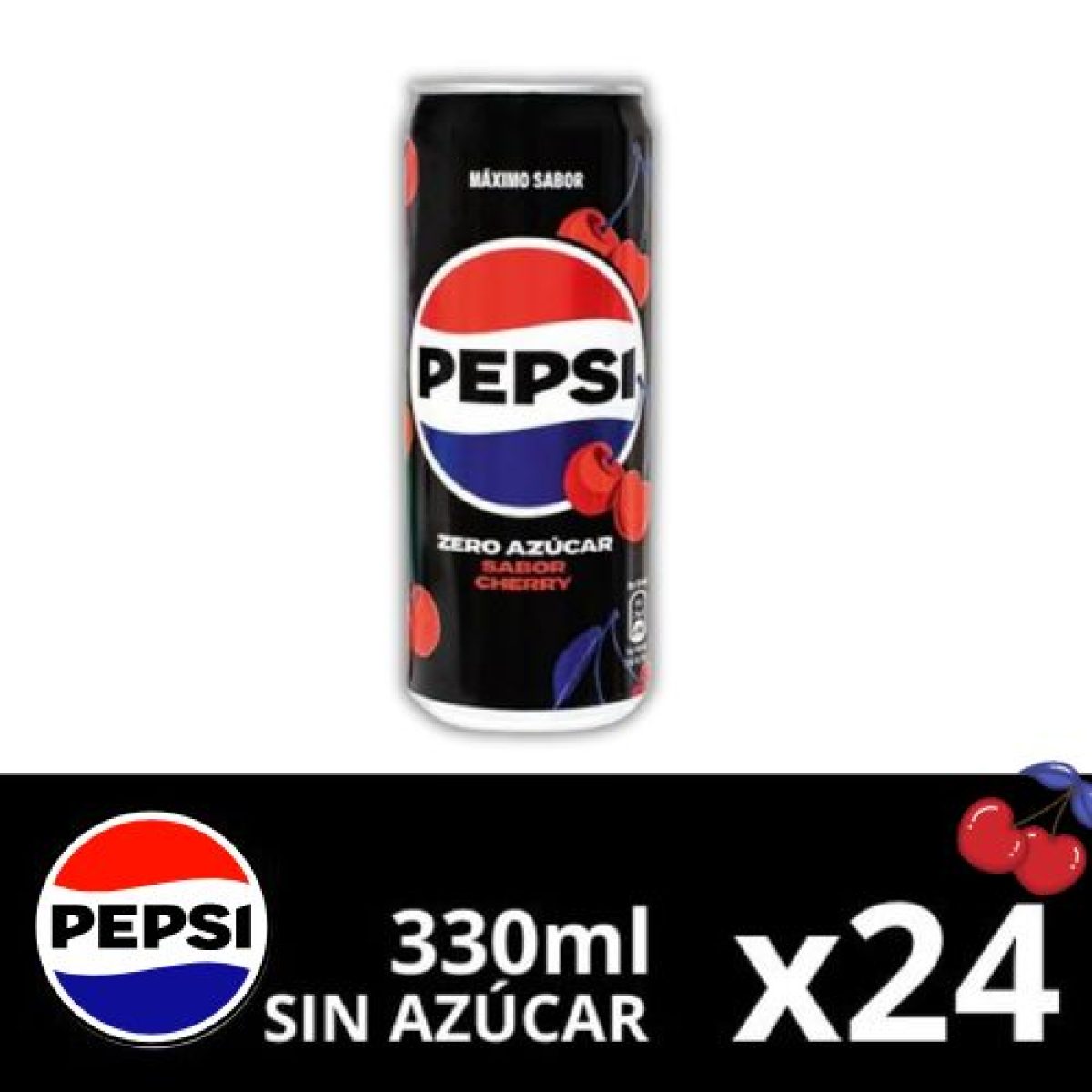 Latas de Pepsi Max Cherry Sabor a Cereza x24