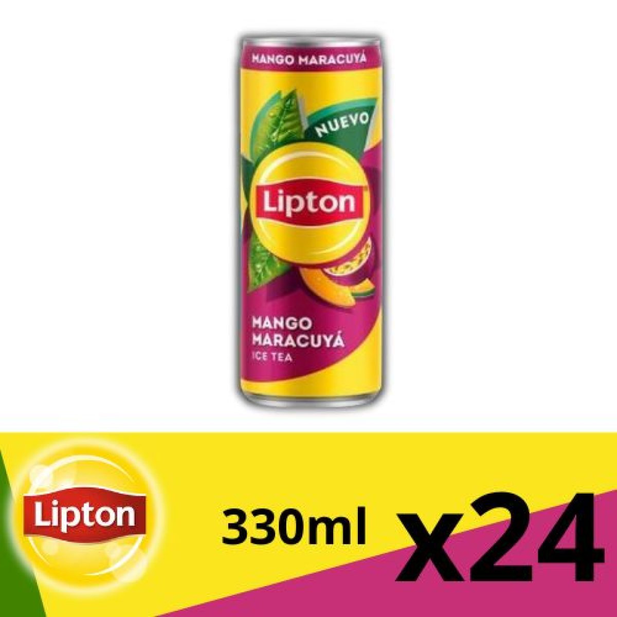 Latas de Lipton Té Sabor Maracuyá x24