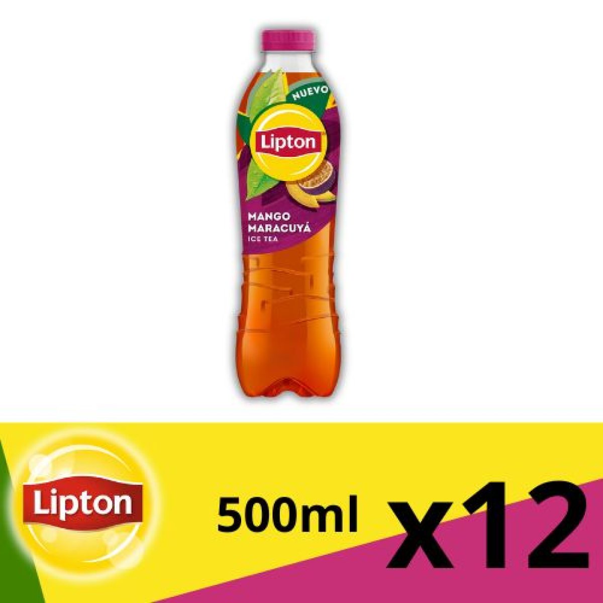 Botellas de Té Lipton Sabor Maracuyá x12
