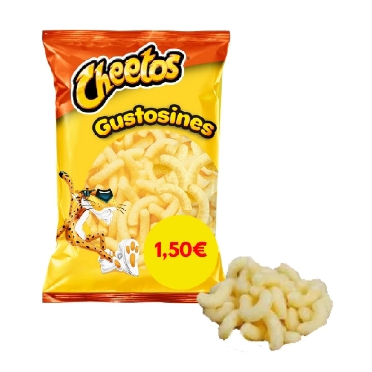 Aperitivos de Maíz Cheetos Gustosines Pepsico 80gr (12ud)