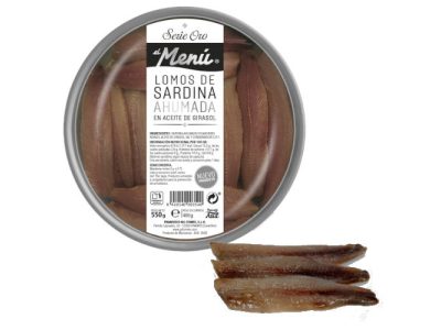 Lomos de sardina ahumada El Menú Serie Oro 550 gr