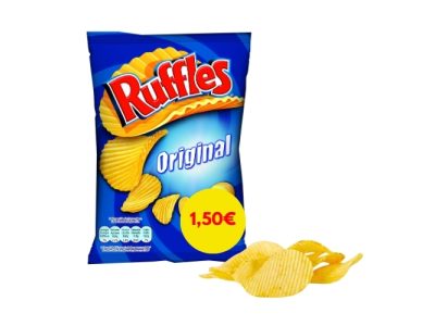 Ruffles Original Patatas Fritas Onduladas con Sal Pepsico x12