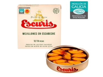Mejillones Gallegos en Escabeche con Aceite de Oliva Escurís 111gr