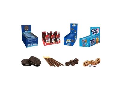 Combo Mondelez de Galletas Oreo, Mini Chips Ahoy y Mikado 