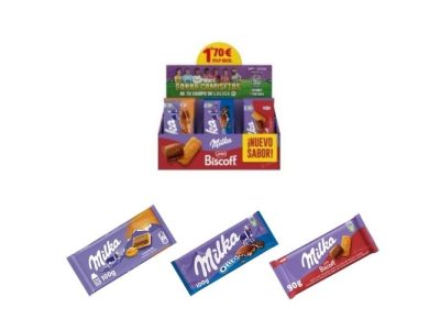 Lote de Tabletas de Chocolate Milka Biscoff x40