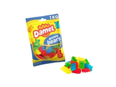 Golosinas Brillo de Sabores en Forma de Osos Damel 1 kg