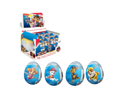 Huevos Sorpresa de Chocolate con Leche Paw Patrol Zaini 20gr (24ud)