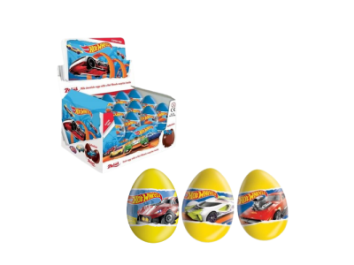 Huevos de Chocolate con Leche Hot Wheels Zaini 20gr (24ud)