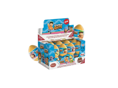 Huevos Sorpresa de Chocolate y Leche Stumble Guys Zaini 20gr (24ud)