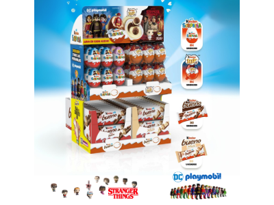 Expositor Huevos Chocolate y Barritas Kinder Bueno Top 4 