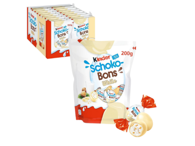 Bombones Kinder Schokobons Chocolate Blanco 200gr (18 ud)