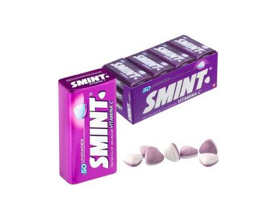 Caramelos Grageas Lata Smint Frutos Rojo Sin Azúcar 35gr (12 ud)