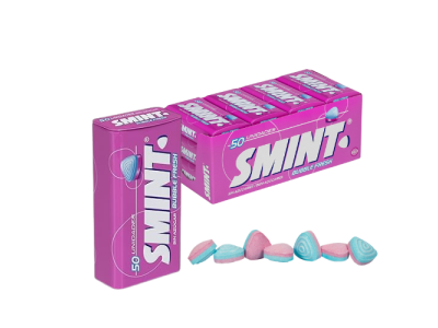 Caramelos Grageas Lata Rosa Smint Bubble Fresh Sin Azúcar 35gr (12 ud)